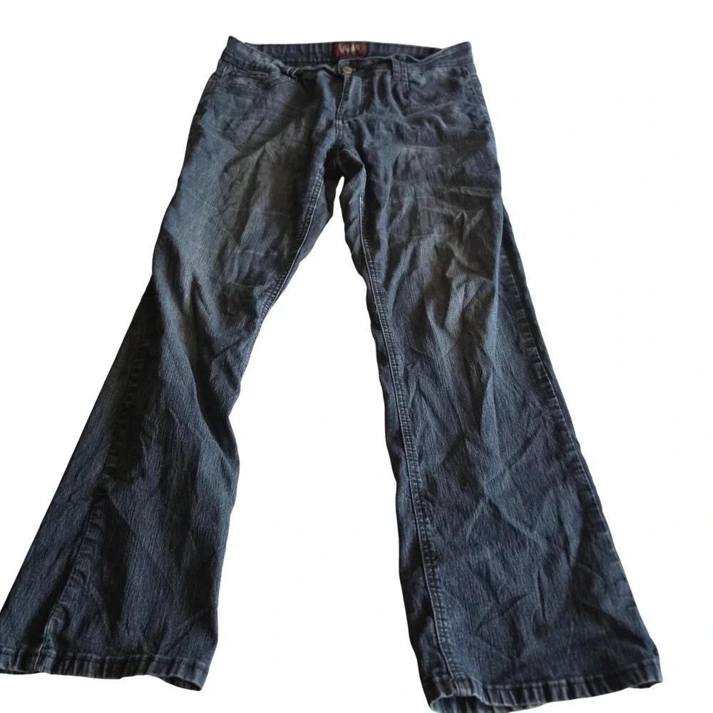 Angels Womens Bootcut Jeans Dark Wash Stretch Denim Size 12 Regular 13580